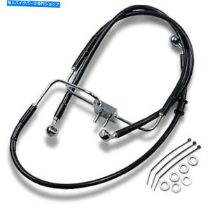 Hoses +2ubNXeXgtgu[LC14-15n[[X|[cX^[XL +2 Black Stainless Extended Length Front Brake Line 14 - 15 Harley Sportster XL