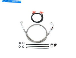 Hoses VcCɂn[[frbh\p̃XeXX`[u[Lz[XLbg30-1/2 Stainless Steel Brake Hose Kit 30-1/2 for Harley Davidson by V-Twin