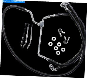 Hoses hbOXyVeBubNrj[W+8u[LCɓK14-19n[[c[O Drag Specialties Black Vinyl Standard +8 Brake Line fits 14-19 Harley Touring