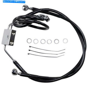 Hoses hbOXyV+2 "u[LC - tg - ubNrj[-FXDF2-17 | 612137-2BLK Drag Specialties +2" Brake Line - Front - Black Vinyl - FXDF2-17 | 612137-2BLK