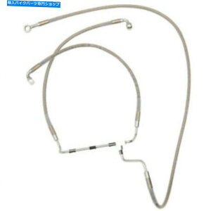 Hoses HarleyDavidsonFLHT FLHR FLHX 2014-17 Plus 10 �ґg�t�����g�u���C�N���C���L�b�g�h�b�g Harley Davidson FLHT FLHR FLHX 2014-17 Plus 10 Braided Front Brakeline Kit DOT�y���s�A���i�z