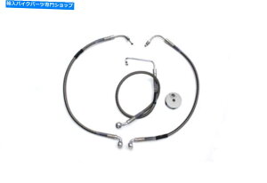 Hoses XeXX`[tgu[Lz[X24C`19-1/2C`̓n[[_rbh\ɓK܂ Stainless Steel Front Brake Hoses 24 inch and 19-1/2 inch fits Harley-Davidson