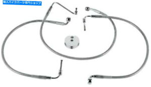 Hoses DS�ґg�u���[�L���C���L�b�g�t�����g�n�[���[Davidson Dyna/Sportster��142859 DS Braided Brake Line Kit Front Harley Davidson Dyna/Sportster #142859