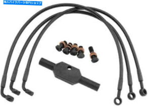 Hoses ObhbWG{j[2tgu[LCLbgAXgbNHD0097-3FPBK/BK 03-6504 Goodridge Ebony 2 Front Brake Line Kit,Stock Length HD0097-3FPBK/BK 03-6504