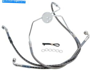 Hoses bZu[LCLbgtgNA+4 "R08780Sn[[frbh\ Russell Brake Line Kit Front Clear +4" Length #R08780S Harley Davidson