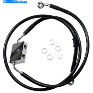 Hoses �h���b�O�X�y�V�����e�B�t�����g�u���[�L���C��-XL -Black +12 | 614745-12BLK Drag Specialties Front Brake Line - XL - Black +12 | 614745-12BLK�y���s�A���i�z