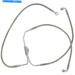 Hoses �h���b�O�X�y�V�����e�B�t�����g�u���[�L���C��FL 08-13�N���A�R�[�e�B���O�X�e�����X�|| 620085 Drag Specialties Front Brake Line FL 08-13 Clear-Coated Stainless Steel | 620085�y���s�A���i�z