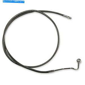 Hoses �}�O�i��-AS47015-�u���b�N�p�[���f�U�C�i�[�V���[�Y�t�����g�~�b�h�u���[�L���C���n�[���[�_�r�b�h Magnum - AS47015 - Black Pearl Designer Series Front Mid Brake Line Harley-David�y���s�A���i�z