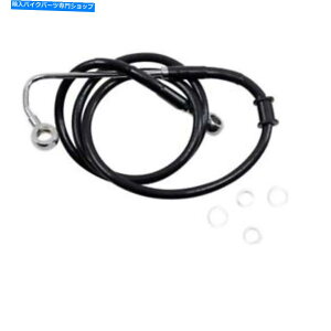 Hoses hbOXyVeB[Yu[LC-15-17\tgAC-Black +8 "1741-5763 Drag Specialties Brake Line - 15-17 Softail - Black +8" 1741-5763