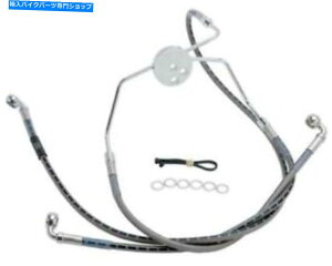 Hoses bZR08998S +4n[[̃XeXX`[u[LC1994-07[hLOFLHR Russell R08998S +4 Stainless Steel Brake Line for Harley 1994-07 Road King FLHR
