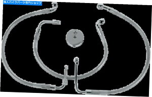 Hoses �h���b�O�X�y�V�����e�B�X�e�����X�t�����g�u���[�L���C���L�b�g�i�N���A�j1204-2755 Drag Specialties Stainless Front Brake Line Kit (Clear) 1204-2755�y���s�A���i�z