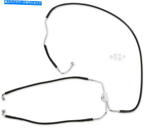 Hoses 2009-2013n[[[hLOEFI FLHRu[LC؍ 2009-2013 for Harley Road King EFI FLHR Brake Line Lower Mid ABS Black