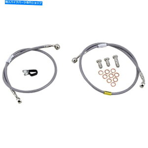 Hoses Galfer Brakes -FK003D496-2-�X�e�����X�|�t�����g�����u���[�L���C���L�b�g�J�E Galfer Brakes - FK003D496-2 - Stainless Steel Front Hydraulic Brake Line Kit Kaw�y���s�A���i�z
