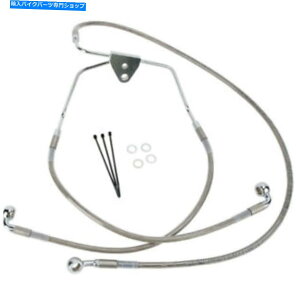 Hoses hbOtgg+2XeXX`[u[LCn[[08-13 FLH/TmABS Drag Front Extended +2 Stainless Steel Brake Line for Harley 08-13 FLH/T Non ABS