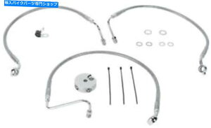Hoses DSґgu[LCLbgtgn[[frbh\X|[cX^[883 05-07/1200 04-08 DS Braided Brake Line Kit Front Harley Davidson Sportster 883 05-07/1200 04-08