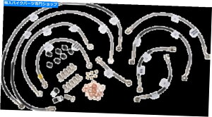 Hoses Galfer FK003D496-2�X�e�����X�X�`�[���u���[�L���C���L�b�g2���C�� Galfer FK003D496-2 Stainlesss Steel Brake Line Kits 2 Lines�y���s�A���i�z