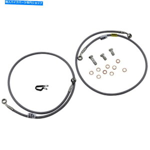 Hoses Galfer Brakes -FK003D647-2-�X�e�����X�|�t�����g�����u���[�L���C���L�b�g�J�E Galfer Brakes - FK003D647-2 - Stainless Steel Front Hydraulic Brake Line Kit Kaw�y���s�A���i�z