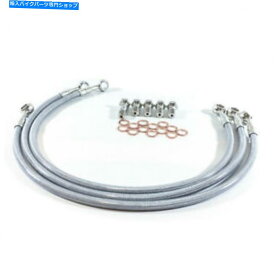 Hoses Ducati 1991-93 907 Paso Galfer編組ステンレス鋼フロントブレーキラインキット DUCATI 1991-93 907 I.E. Paso GALFER BRAIDED STAINLESS STEEL FRONT BRAKE LINE KIT