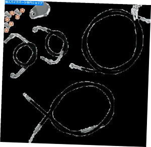 Hoses LA`bp[Y-LA -8050KT -00B-P[u/u[LCLbgAXgbN - ubN LA Choppers - LA-8050KT-00B - Cable/Brake Line Kit, Stock - Black