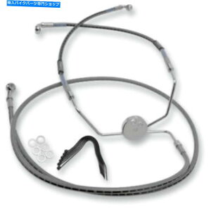 Hoses Russell R08731DS CycleFlex 85-07 FLT/C FLHT/C��CycleFlex�t�����g�g���C�s�[�X�u���[�L���C�� Russell R08731DS Cycleflex Front Tri-Piece Brake Line for 85-07 FLT/C FLHT/C�y���s�A���i�z