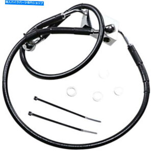 Hoses �h���b�O�X�y�V�����e�B�g�������t�����g�u���[�L���C��-XL -Black +4 | 614743-4BLK Drag Specialties Extended Length Front Brake Line - XL - Black +4 | 614743-4BLK�y���s�A���i�z