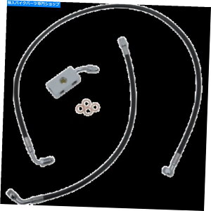 Hoses LA Choppers LA-8152B19BubNXeXu[LC18-20IN APEnK[ LA Choppers LA-8152B19B Black Stainless Brake Line 18-20in Ape Hangers