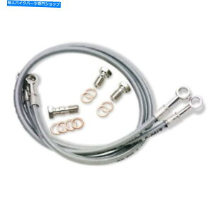 Hoses �J�X�^�����C�h-Galfer�ґg�X�e�����X�|�t�����g�u���[�L���C���L�b�g-2���C�� CUSTOM MADE - GALFER BRAIDED STAINLESS STEEL FRONT BRAKE LINE KIT - 2 LINE�y���s�A���i�z