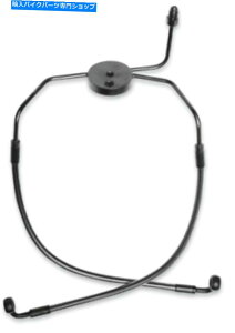 Hoses n[[FLH FLT 08-13 47009̃}OiubNp[AuX[u[LCLbg Magnum Black Pearl Non-ABS Lower Brake Line Kit for Harley FLH FLT 08-13 47009