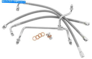 Hoses Goodridge Premium Brake Line KitABS +10 "3CtgHD82128-A +10 Goodridge Premium Brake Line Kit Non-ABS +10" 3-Line Front #HD82128-A+10