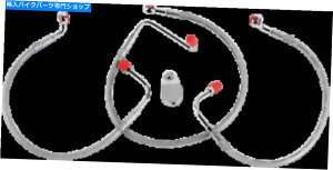 Hoses �n�[���[�f�r�b�h�\���t�����g�u���[�L���C���L�b�g +10�C���`�B����1984-2007�O�b�h���b�WHD9241-A Harley Davidson Front Brake Line Kit +10in. Length 1984-2007 Goodridge HD9241-A�y���s�A���i�z