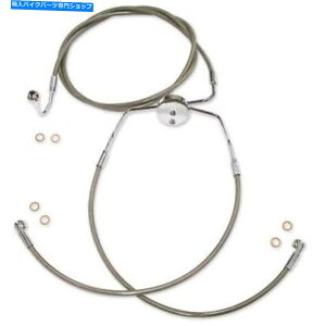 Hoses }Oi[[u[LC - XeX/NtBbeBO - c[OSSC1110-00 Magnum Lower Brake Line - Stainless/Chrome Fittings - Touring SSC1110-00