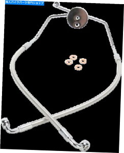 Hoses n[hhCufUCi[V[Y|bVꂽXeXtg[[u[LCLbg57009 HardDrive Designer Series Polished Stainless Front Lower Brake Line Kit 57009