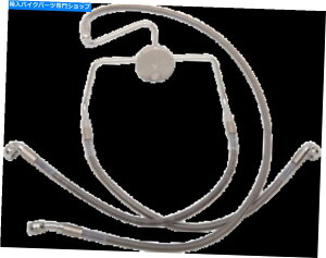 Hoses 1741-2637�g���X�e�����X�|�t�����g�u���[�L���C���L�b�g16in./38in�B�N���A 1741-2637 Extended Stainless Steel Front Brake Line Kit 16in./38in. Clear�y���s�A���i�z