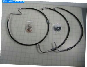 Hoses LA`bp[YLA-8005B13Bn[[pubNrj[R[eBOXeXX`[u[LC LA Choppers LA-8005B13B Black Vinyl Coated Stainless Steel Brake Line for Harley