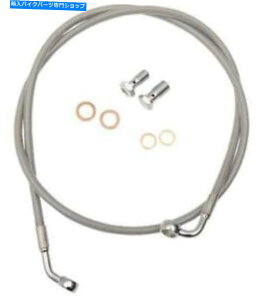 Hoses LA`bp[YLA-8230B19XeXX`[u[LCLbg-18IN.-20INB̃nK[ LA Choppers LA-8230B19 Stainless Steel Brake Line Kit - 18in.-20in. Ape Hangers