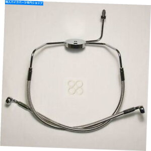 Hoses }OiXeXu[LC-Lower -00-03 FXDX 57004 Magnum Polished Stainless Brake Line - Lower - 00-03 FXDX 57004