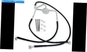 Hoses VhbOXyVeB1741-2520XeXX`[u[LCLbg - tg - ubN - NEW DRAG SPECIALTIES 1741-2520 Stainless Steel Brake Line Kit - Front - Black -
