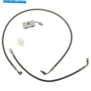 Hoses LA`bp[Y-LA -8152B13-XeXX`[u[LCLbgn[[_rbh\\tgC LA Choppers - LA-8152B13 - Stainless Steel Brake Line Kit Harley-Davidson Softai
