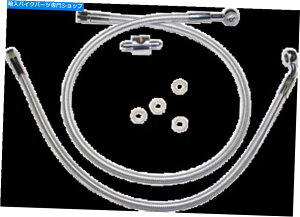 Hoses 1987-1990n[[\tgACwe[WFLSTu[LCAX^[ON}CgII 1987-1990 for Harley Softail Heritage FLST Brake Line Rear Sterling Chromite II