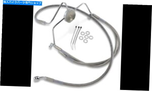 Hoses hbOXyVeBґgu[LCLbgtg+6n[[FLHRI 1996-2006 Drag Specialties Braided Brake Line Kit Front +6 Harley FLHRI 1996-2006