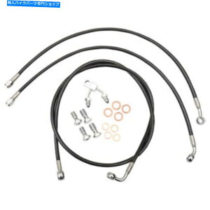 Hoses La Choppers Brake Line -Black -18-20 11-15 Softail | LA-8150B19B LA Choppers Brake Line - Black - 18-20 11-15 Softail | LA-8150B19B