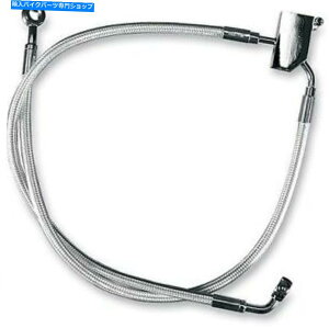 Hoses n[[\tgACp}OiN}CgIIu[LCA00-06 Magnum Chromite II Brake Line Rear for Harley Softail 00-06
