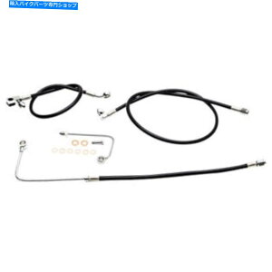 Hoses La Choppers Brake Line -Black -18-20 Softail abs | LA-8151B19B LA Choppers Brake Line - Black - 18-20 Softail ABS | LA-8151B19B