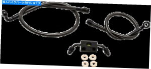 Hoses 14-20n[[ACA883 XLNu[LC~jnK[nho[̐^钆 14-20 for Harley Iron 883 XLN Brake Lines Mini Ape Hanger Handlebars Midnight