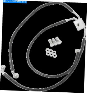 Hoses �h���b�O�X�y�V�����e�B�g�������R�[�e�B���O���ꂽ�ґgABS�u���[�L���C��1741-3824 Drag Specialties Extended Length Coated Braided ABS Brake Line 1741-3824