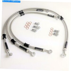 Hoses �z���_CX650�^�[�{1983�x���q��S/�X�`�[���ґg�u���[�L���C���z�[�X�t�����g HONDA CX650 TURBO 1983 VENHILL s/steel braided brake lines hoses FRONT�y���s�A���i�z
