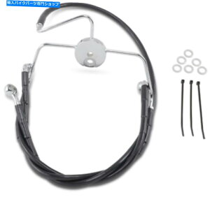 Hoses �g���X�e�����X�|�t�����g�u���[�L���C���L�b�g1741-2522 FLTR FLHR���h���b�O Drag Extended Stainless Steel Front Brake Line Kit 1741-2522 FLTR FLHR�y���s�A���i�z