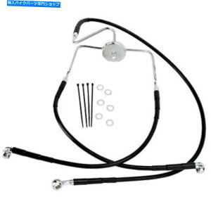 Hoses �h���b�O�X�y�V�����e�B�t�����g�u���[�L���C��FLHR94-07�u���b�N1741-2520 Drag Specialties Front Brake Line FLHR94-07 Black 1741-2520�y���s�A���i�z