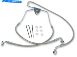 Hoses �h���b�O�N���A�g���t�����g�X�e�����X�u���[�L���C���L�b�g16in./28 7/8in�B 1741-2629 Drag Clear Extended Front Stainless Brake Line Kit 16in./28 7/8in. 1741-2629�y���s�A���i�z