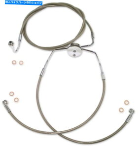 Hoses 2009-2013n[[[hLOEFI FLHR}Oiu[LCXRXeXSTE 2009-2013 for Harley Road King EFI FLHR MAGNUM Brake Line XR Lower Stainless Ste